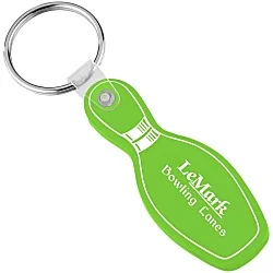 Bowling Pin Soft Keychain - Translucent