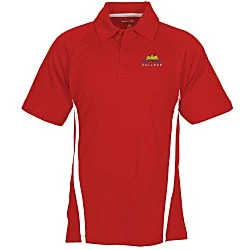 Performance Pique Mesh Colorblock Polo - Men's