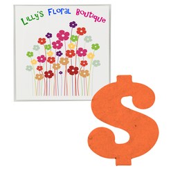 Plant-A-Shape Flower Seed Packet - Dollar Sign