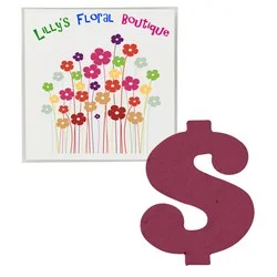 Plant-A-Shape Flower Seed Packet - Dollar Sign