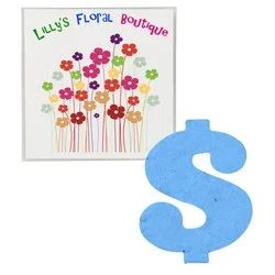 Plant-A-Shape Flower Seed Packet - Dollar Sign
