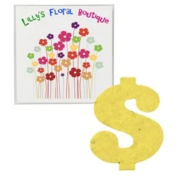Plant-A-Shape Flower Seed Packet - Dollar Sign