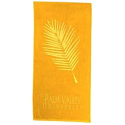 Tone on Tone Stock Art Towel - Palm Frond