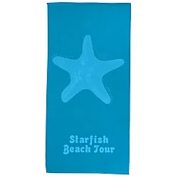 Tone on Tone Stock Art Towel - Starfish