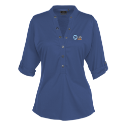 OGIO Poly Interlock Stay-Cool Henley - Ladies'