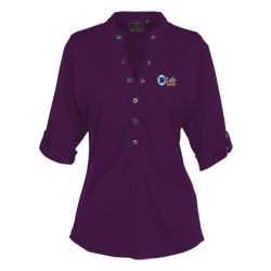 OGIO Poly Interlock Stay-Cool Henley - Ladies'