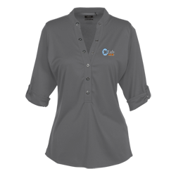 OGIO Poly Interlock Stay-Cool Henley - Ladies'
