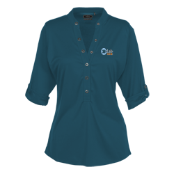OGIO Poly Interlock Stay-Cool Henley - Ladies'