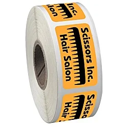 Sticker by the Roll - Rectangle - 3/4" x 1-1/2"