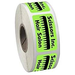 Sticker by the Roll - Rectangle - 3/4" x 1-1/2"