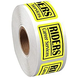 Sticker by the Roll - Rectangle - 1" x 1-1/2"