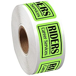 Sticker by the Roll - Rectangle - 1" x 1-1/2"