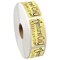 Sticker by the Roll - Rectangle - 1" x 2"