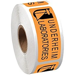 Sticker by the Roll - Rectangle - 1" x 2-1/2"