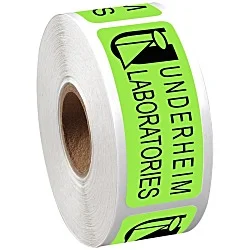 Sticker by the Roll - Rectangle - 1" x 2-1/2"