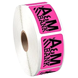 Sticker by the Roll - Rectangle - 1-1/4" x 2"