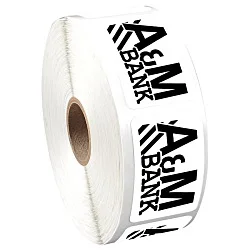 Sticker by the Roll - Rectangle - 1-1/4" x 2"