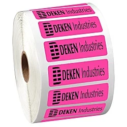 Sticker by the Roll - Rectangle - 3/4" x 2-1/4"