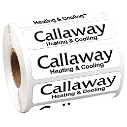 Sticker by the Roll - Rectangle - 3/4" x 2-3/4"