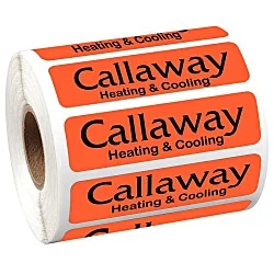 Sticker by the Roll - Rectangle - 3/4" x 2-3/4"