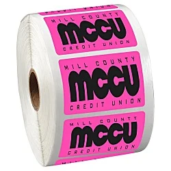 Sticker by the Roll - Rectangle - 1-1/2" x 2-1/4"