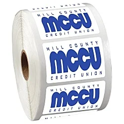 Sticker by the Roll - Rectangle - 1-1/2" x 2-1/4"