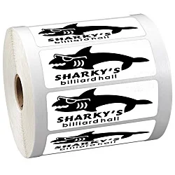 Sticker by the Roll - Rectangle - 1-1/4" x 3-5/8"