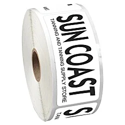 Sticker by the Roll - Rectangle - 1-1/2" x 3-1/2"