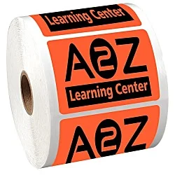 Sticker by the Roll - Rectangle - 2" x 2-3/4"