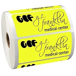 Sticker by the Roll - Rectangle - 2" x 4"