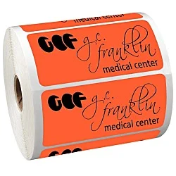 Sticker by the Roll - Rectangle - 2" x 4"