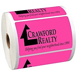 Sticker by the Roll - Rectangle - 2-1/2" x 4"