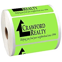 Sticker by the Roll - Rectangle - 2-1/2" x 4"