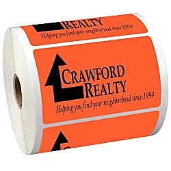 Sticker by the Roll - Rectangle - 2-1/2" x 4"