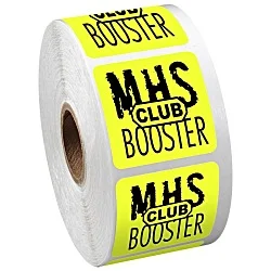 Sticker by the Roll - Square - 1-1/2" x 1-1/2"