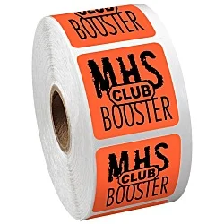 Sticker by the Roll - Square - 1-1/2" x 1-1/2"