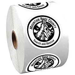 Sticker by the Roll - Circle - 2-1/4"