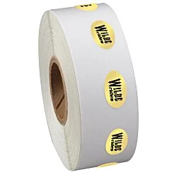 Sticker by the Roll - Oval - 3/8" x 5/8"