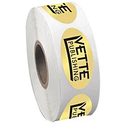 Sticker by the Roll - Oval - 3/4" x 1-1/2"
