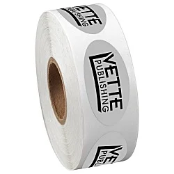 Sticker by the Roll - Oval - 3/4" x 1-1/2"