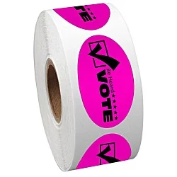 Sticker by the Roll - Oval - 1" x 1-3/4"
