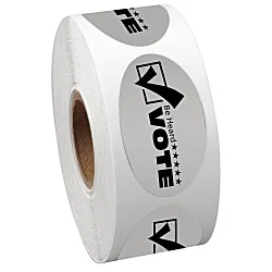 Sticker by the Roll - Oval - 1" x 1-3/4"