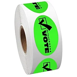 Sticker by the Roll - Oval - 1" x 1-3/4"