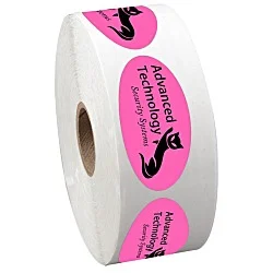Sticker by the Roll - Oval - 1-1/16" x 2-1/8"