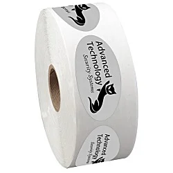 Sticker by the Roll - Oval - 1-1/16" x 2-1/8"