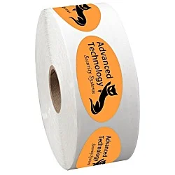 Sticker by the Roll - Oval - 1-1/16" x 2-1/8"