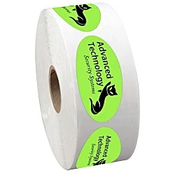 Sticker by the Roll - Oval - 1-1/16" x 2-1/8"