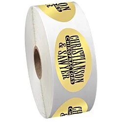 Sticker by the Roll - Oval - 1-1/4" x 2-1/4"