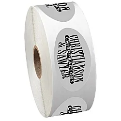 Sticker by the Roll - Oval - 1-1/4" x 2-1/4"