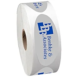 Sticker by the Roll - Oval - 1-1/4" x 3"